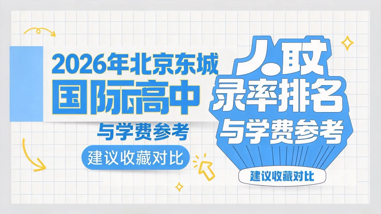 2026年北京东城区国际高中录取率排名与学费参考