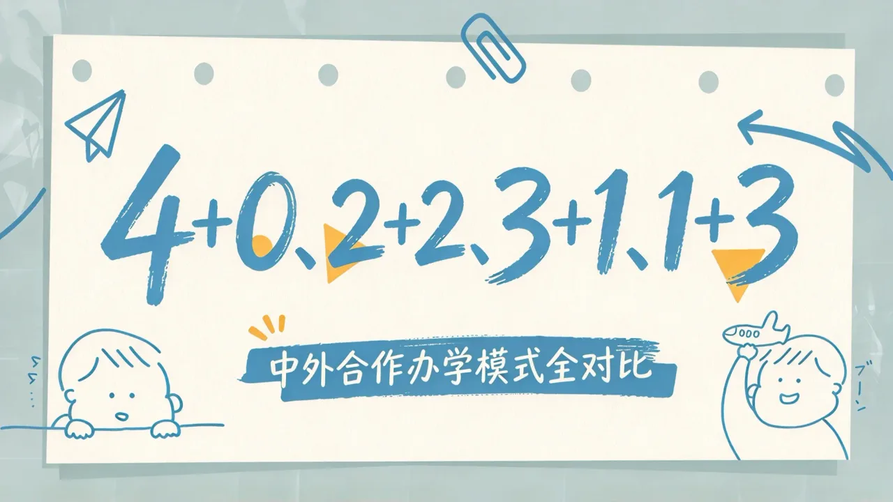 4+0、2+2、3+1、1+3 中外合作办学模式全对比