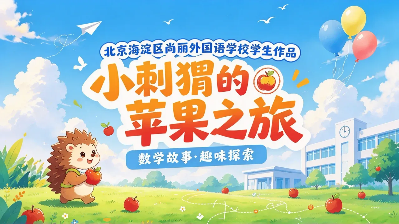 北京海淀区尚丽外国语学校学生作品:小刺猬的苹果之旅
