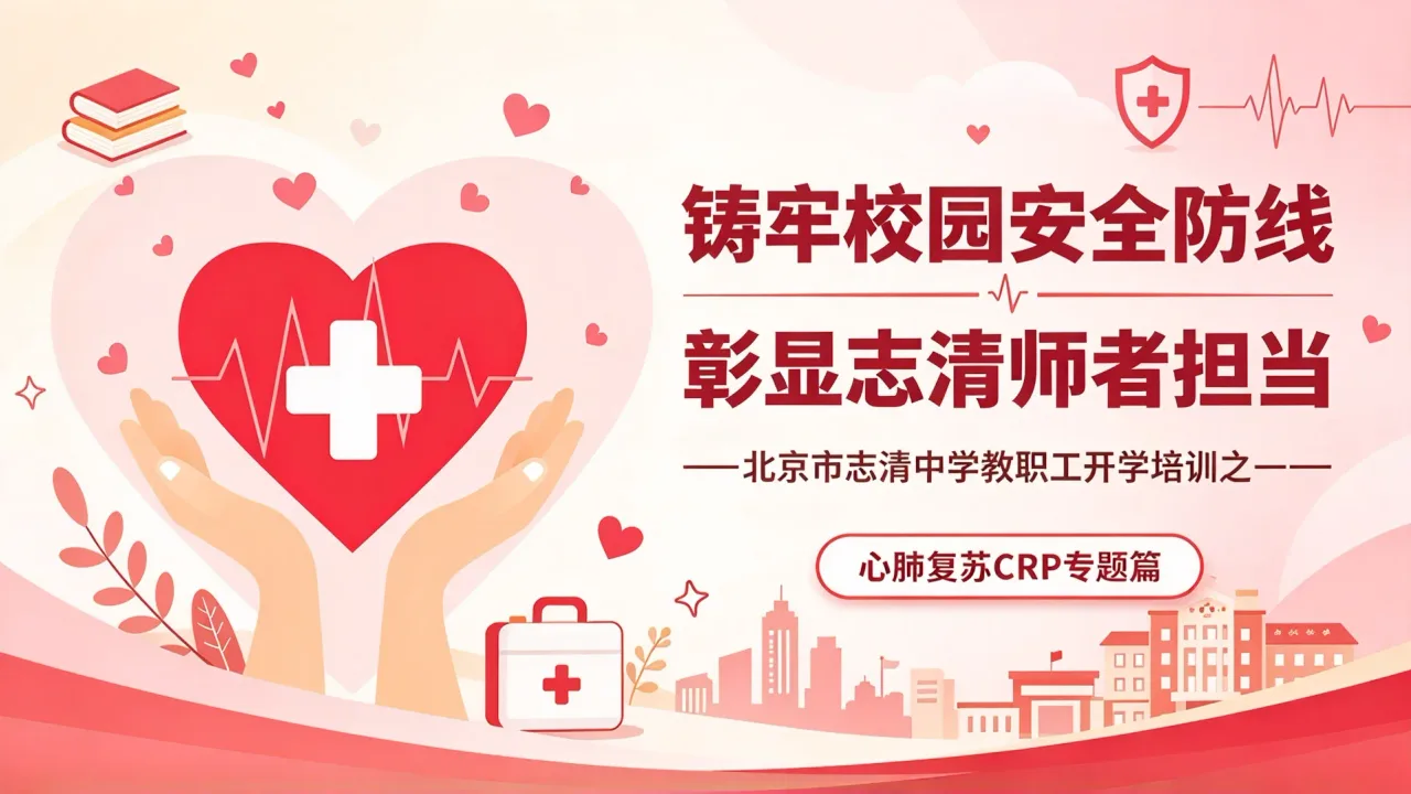铸牢校园安全防线·彰显志清师者担当——北京市志清中学教职工开学培训之一(心肺复苏CRP专题篇)
