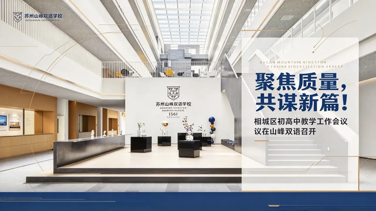 聚焦质量,共谋新篇!相城区初高中教学工作会议在山峰双语召开-苏州山峰双语学校