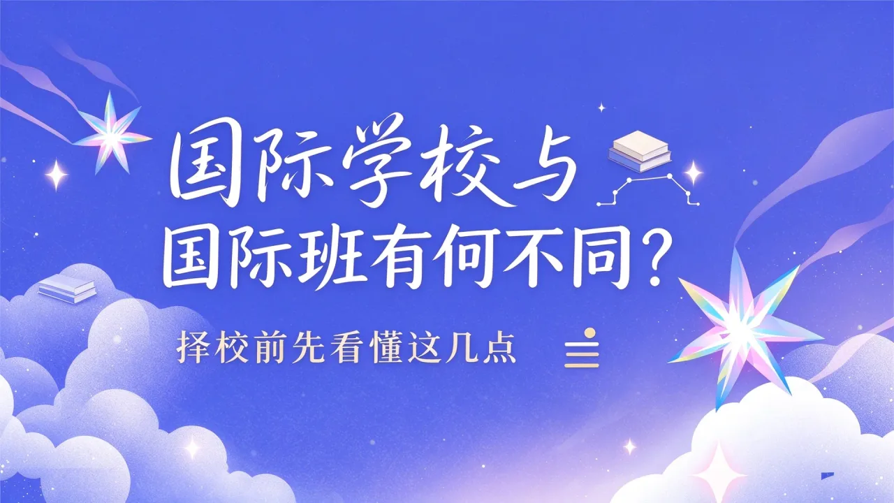 国际学校与国际班有何不同?择校前先看懂这几点