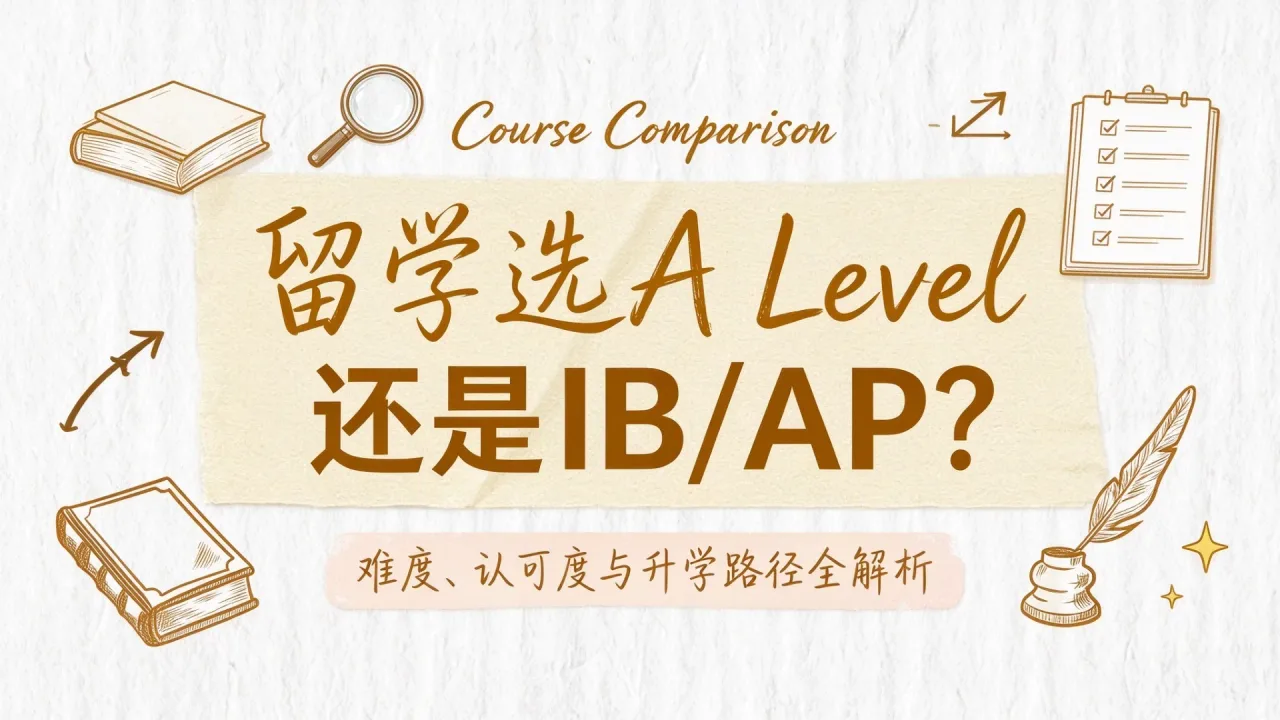 留学选A Level还是IB/AP？难度、认可度与升学路径全解析