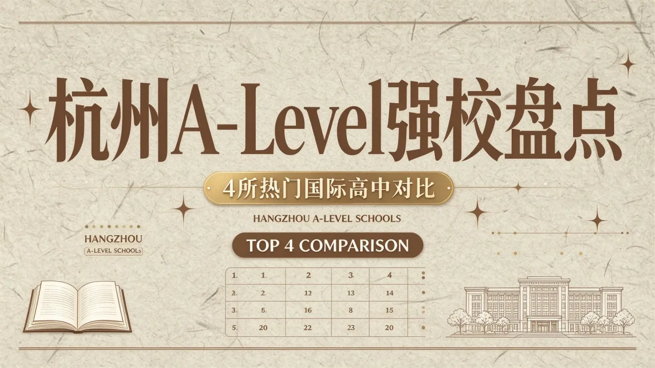 杭州A-Level强校盘点:4所热门国际高中对比