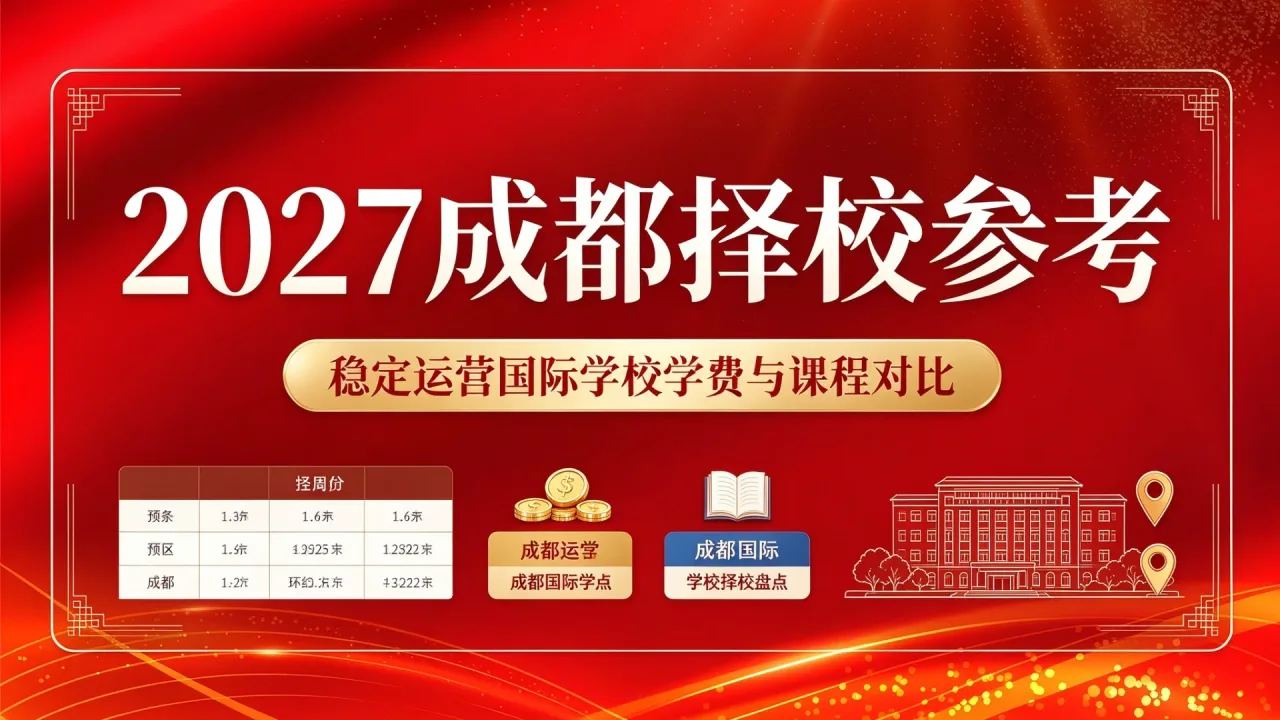 2027成都择校参考:稳定运营国际学校学费与课程对比