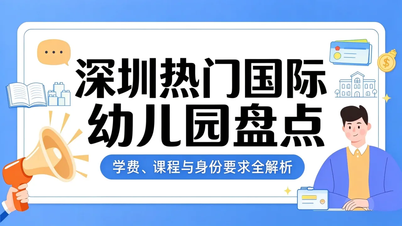 深圳热门国际幼儿园盘点：学费、课程与身份要求全解析