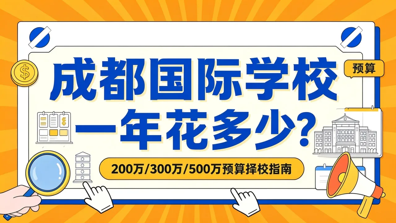 成都国际学校一年花多少？200万/300万/500万预算择校指南