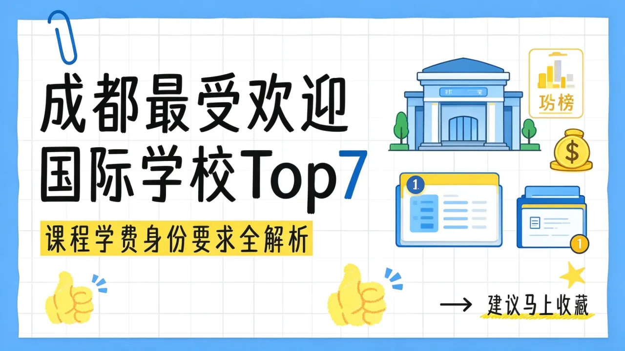成都最受欢迎国际学校Top7:课程学费身份要求全解析