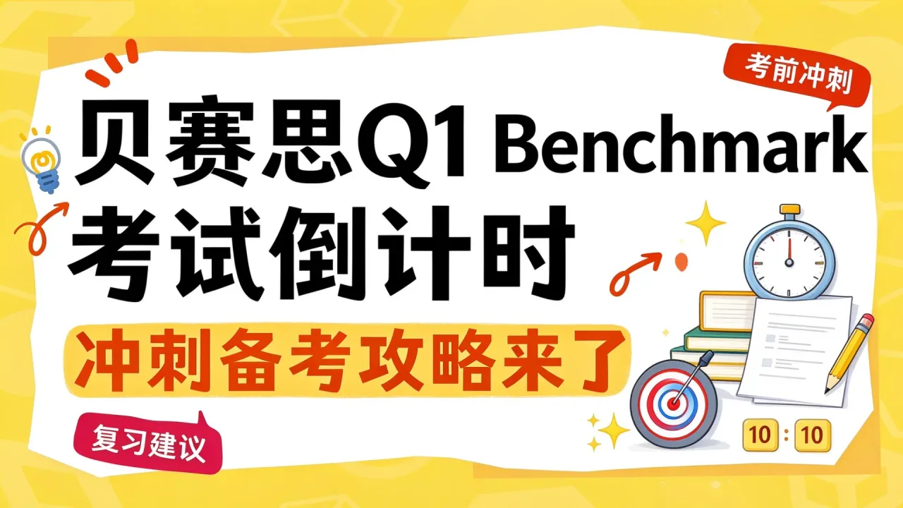 贝赛思Q1 Benchmark考试倒计时,冲刺备考攻略来了