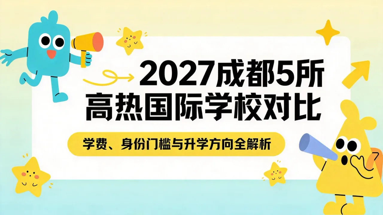 2027成都5所高热度国际学校对比:学费、身份门槛与升学方向全解析