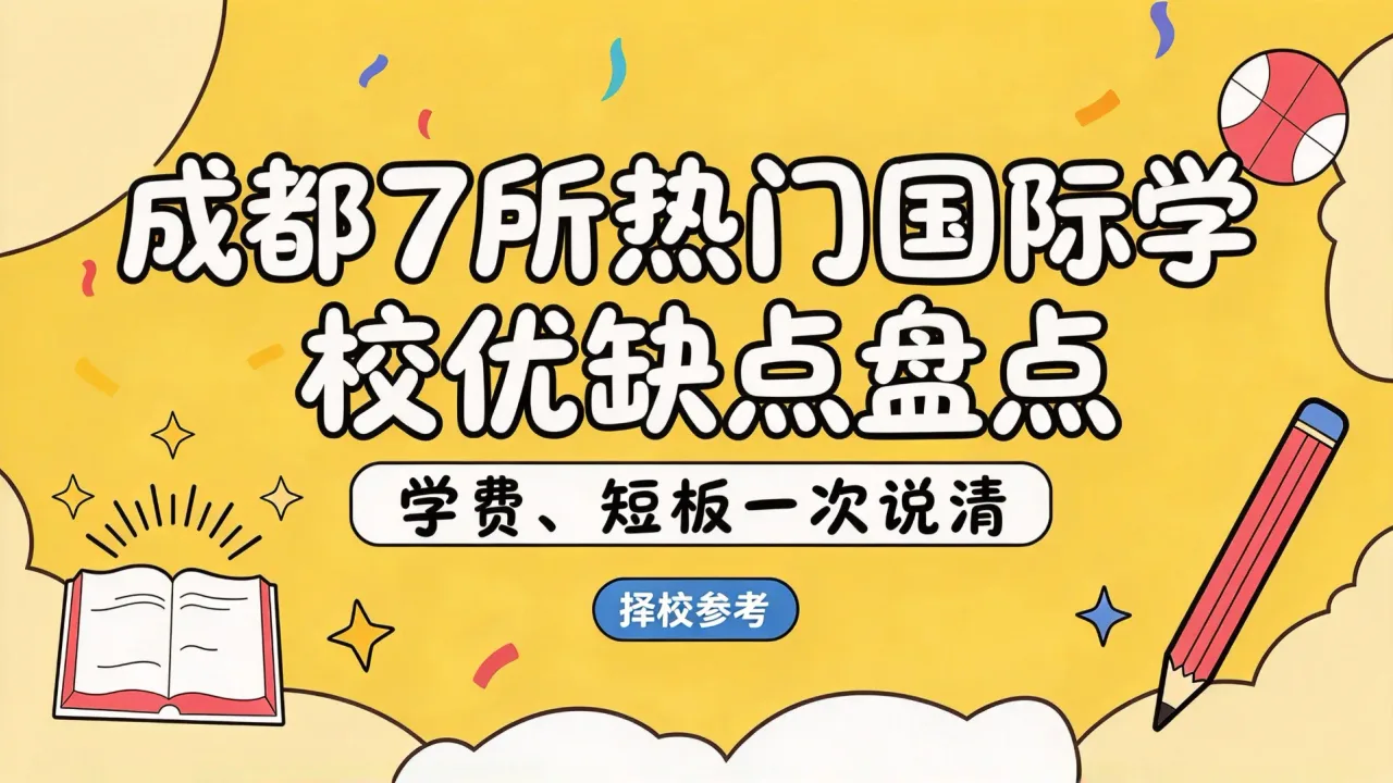成都7所热门国际学校优缺点盘点：学费、短板一次说清