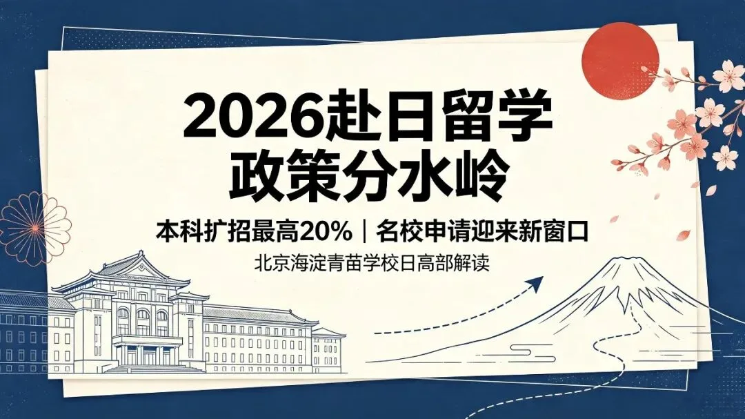 2026赴日留学迎来政策分水岭！本科正式扩招，最高增幅20%