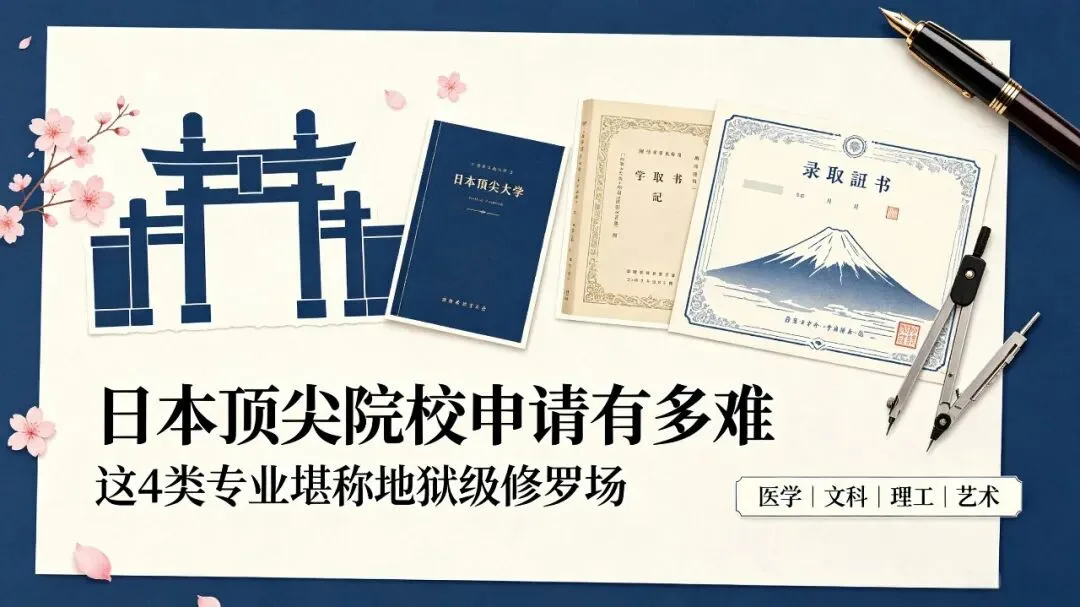 日本留学「地狱级」申请专业盘点｜想冲顶尖名校，中等生也有系统突围路径