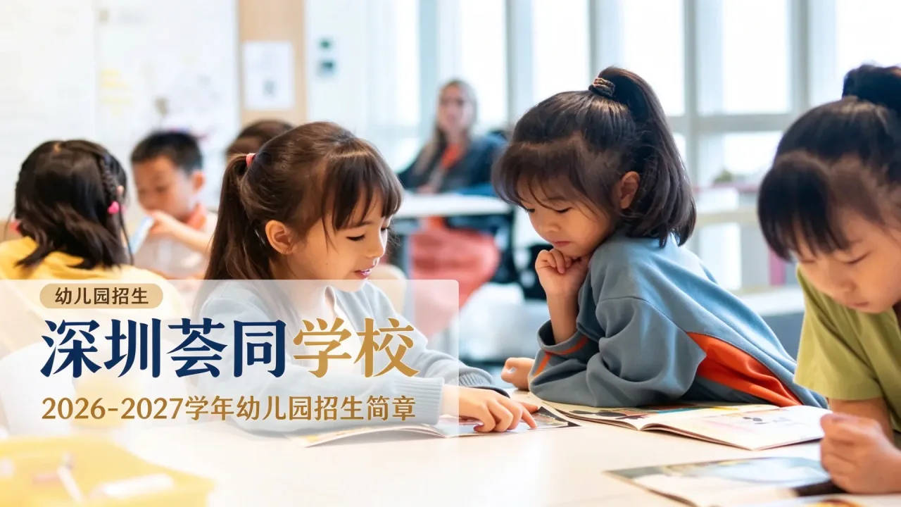 深圳荟同学校《2026-2027学年幼儿园招生简章》