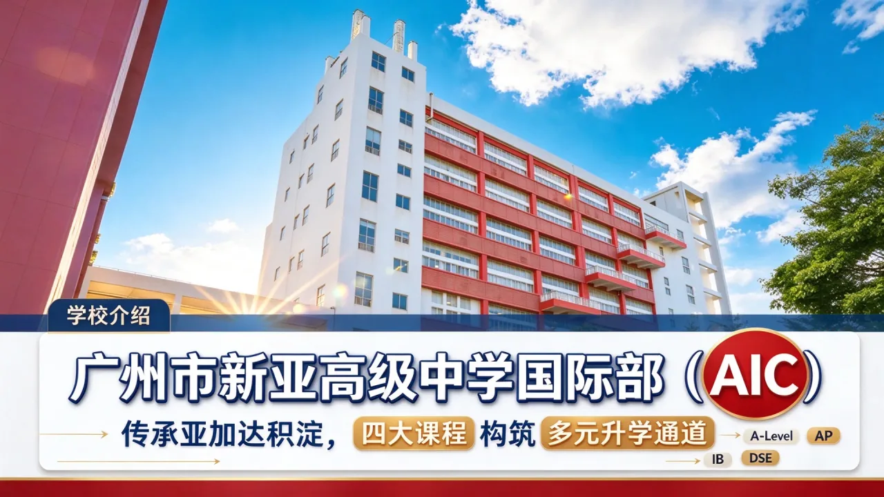 广州市新亚高级中学国际部 (AIC)｜传承亚加达积淀，四大课程构筑多元升学通道