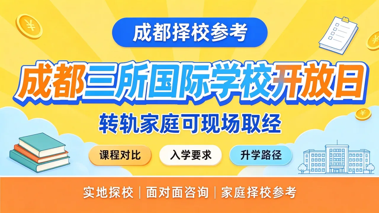 成都三所国际学校开放日，转轨家庭可现场取经