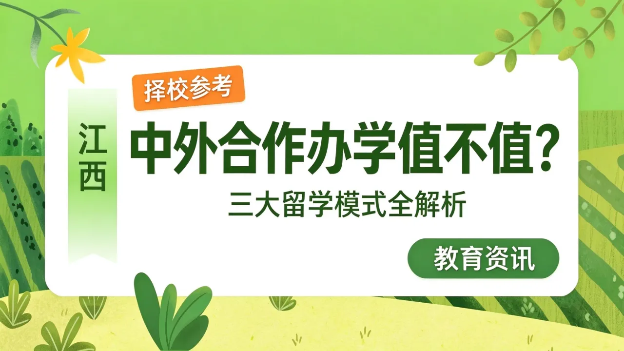 江西中外合作办学值不值?三大留学模式全解析