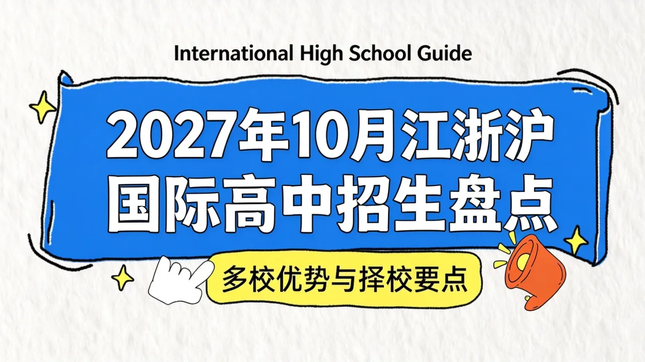 2027年10月江浙沪国际高中招生盘点:多校优势与择校要点