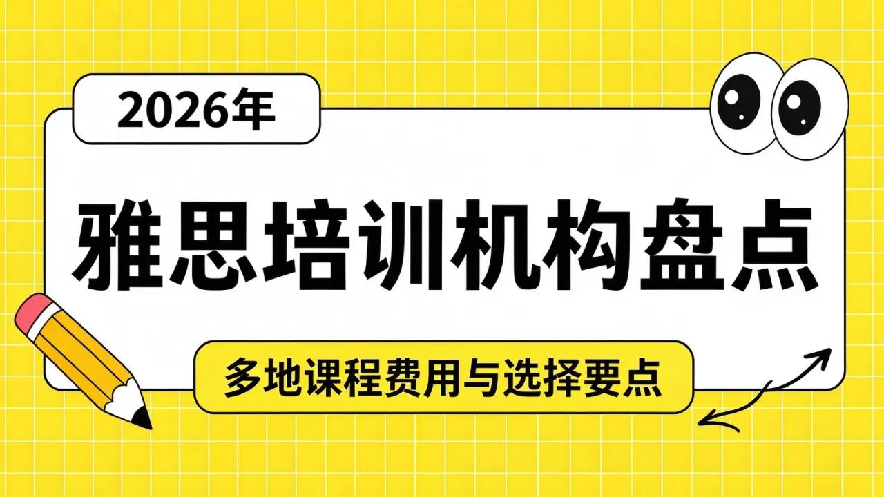 2026年雅思培训机构盘点:多地课程费用与选择要点