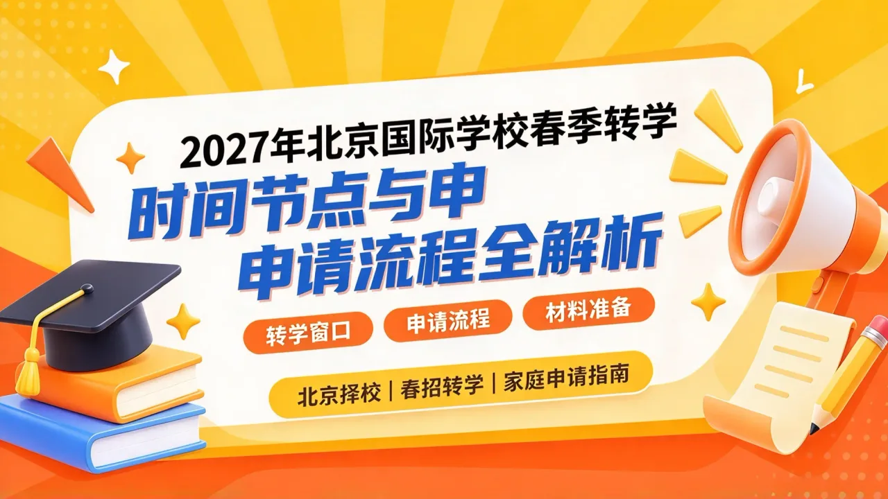 2027年北京国际学校春季转学时间节点与申请流程全解析