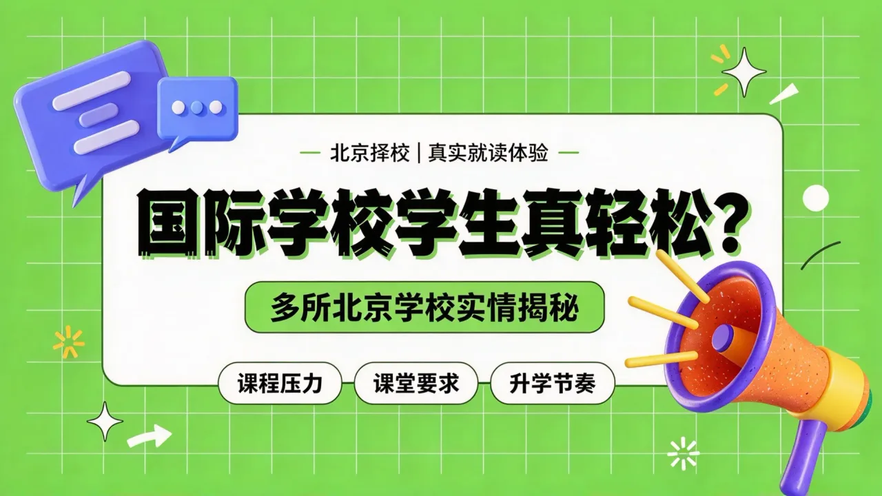 国际学校学生真轻松?多所北京学校实情揭秘