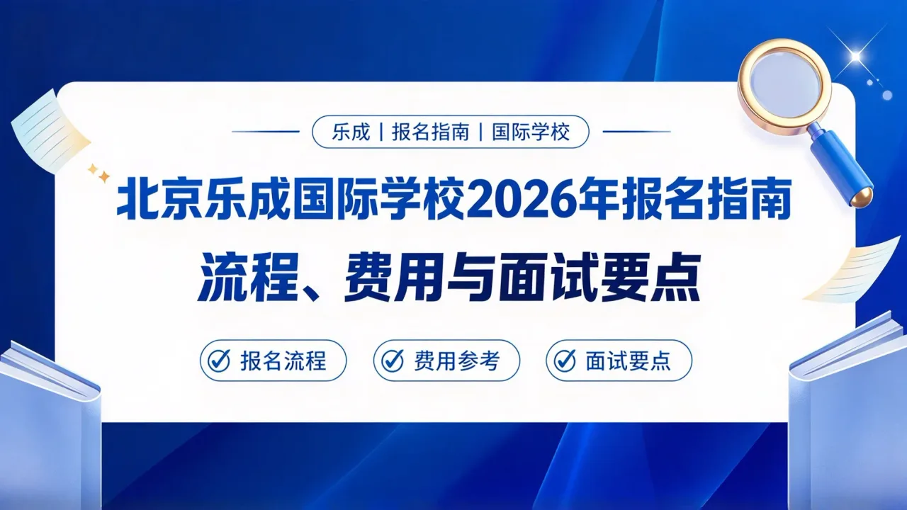 北京乐成国际学校2026年报名指南:流程、费用与面试要点