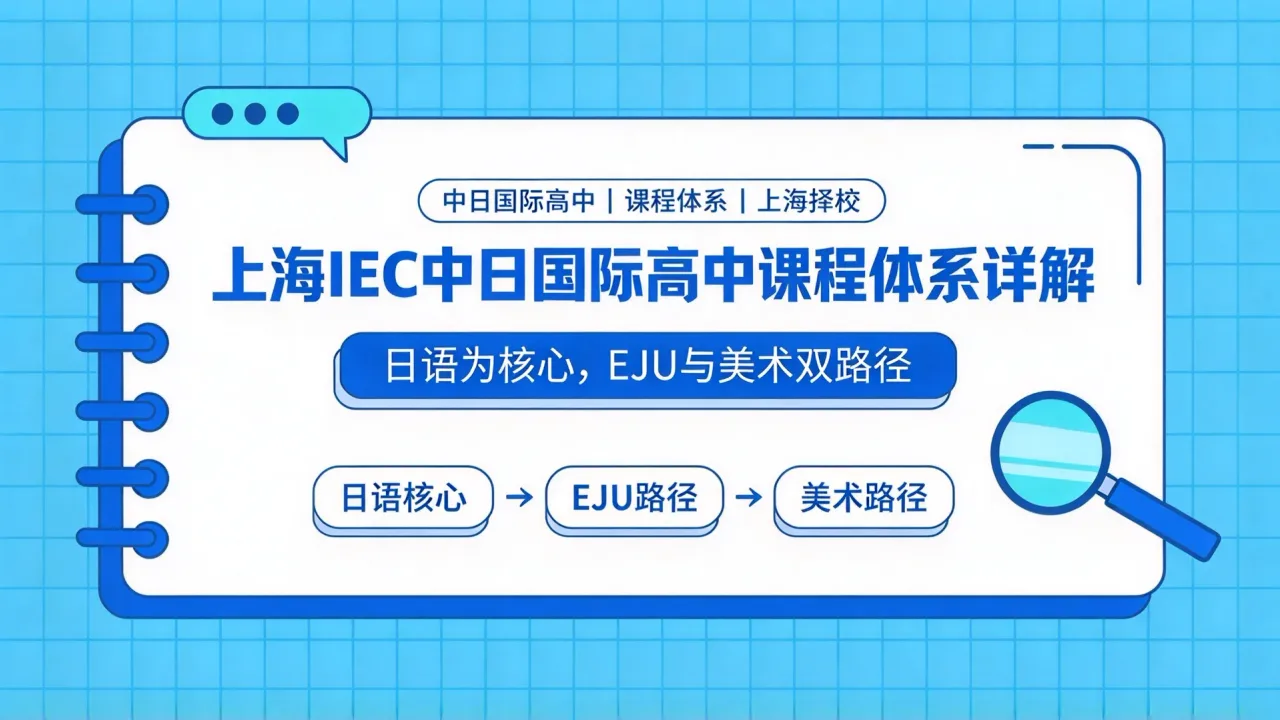 上海IEC中日国际高中课程体系详解：日语为核心，EJU与美术双路径
