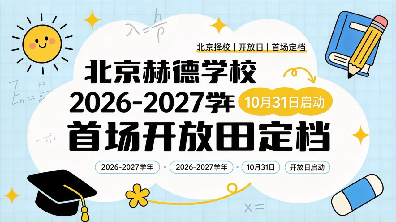 北京赫德学校2026-2027学年首场开放日定档，10月31日启动