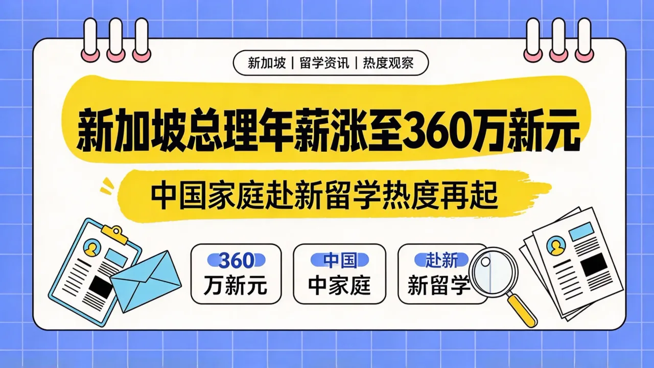 新加坡总理年薪涨至360万新元，中国家庭赴新留学热度再起