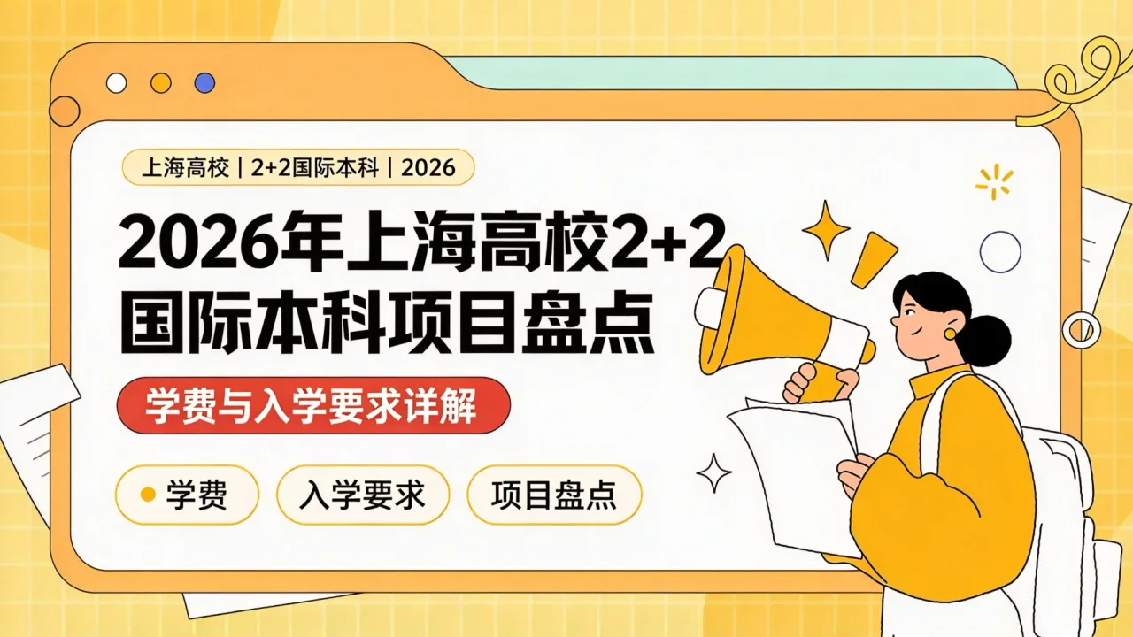2026年上海高校2+2国际本科项目盘点：学费与入学要求详解