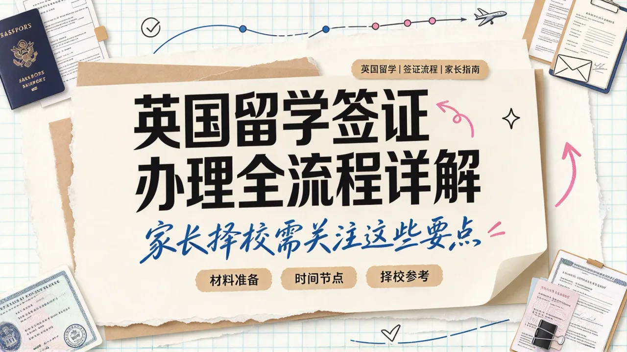 英国留学签证办理全流程详解，家长择校需关注这些要点