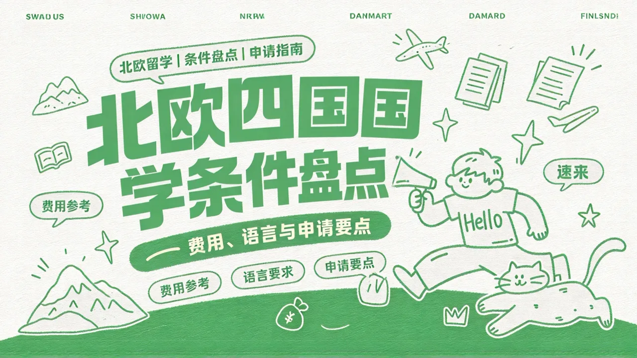 北欧四国留学条件盘点：费用、语言与申请要点