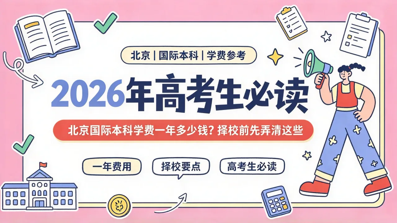 2026年高考生必读：北京国际本科学费一年多少钱？择校前先弄清这些