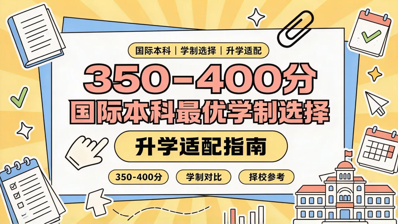 350-400分国际本科最优学制选择与升学适配指南