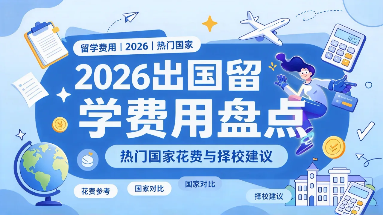 2026出国留学费用盘点：热门国家花费与择校建议