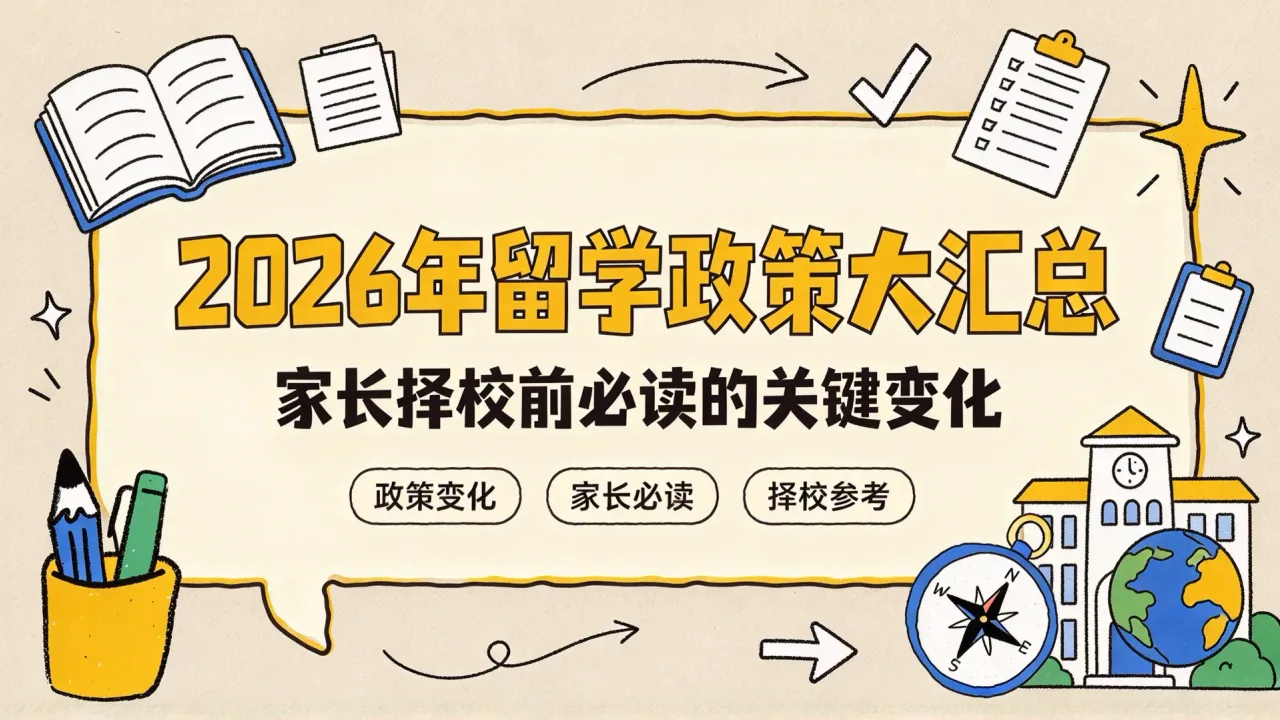 2026年留学政策大汇总：家长择校前必读的关键变化