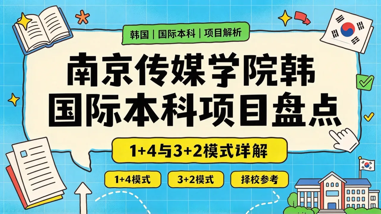 南京传媒学院韩国国际本科项目盘点：1+4与3+2模式详解