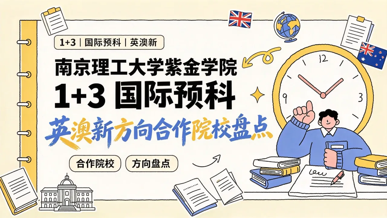 南京理工大学紫金学院1+3国际预科英澳新方向合作院校盘点