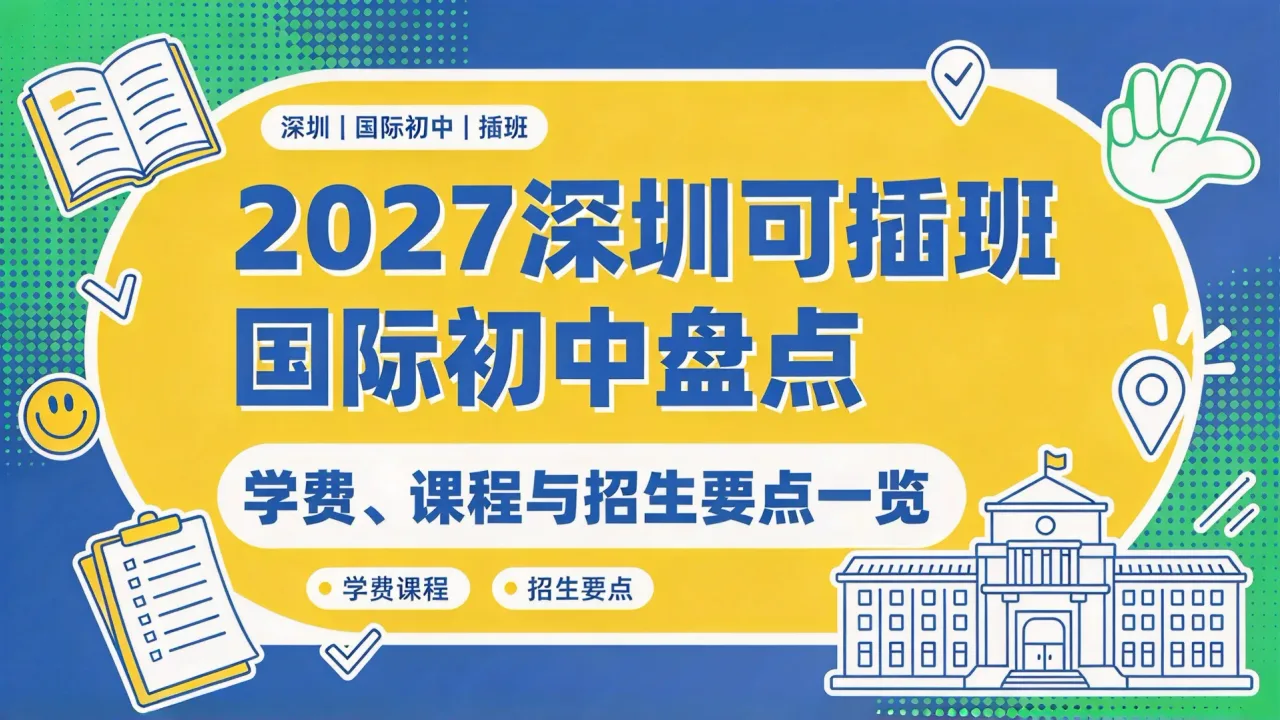 2027深圳可插班国际初中盘点：学费、课程与招生要点一览