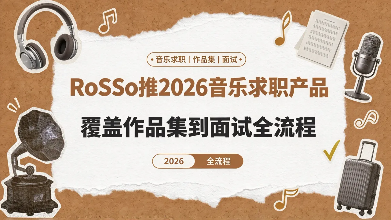 RoSSo推2026音乐求职产品，覆盖作品集到面试全流程