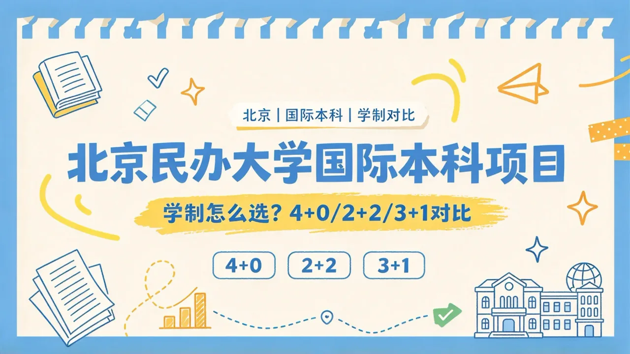 北京民办大学国际本科项目学制怎么选？4+0/2+2/3+1对比