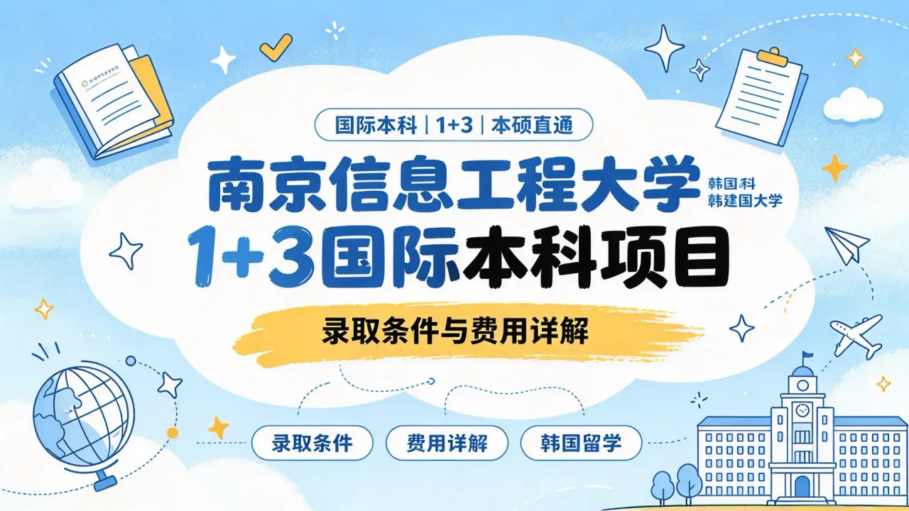 南京信息工程大学韩国建国大学1+3国际本科项目录取条件与费用详解