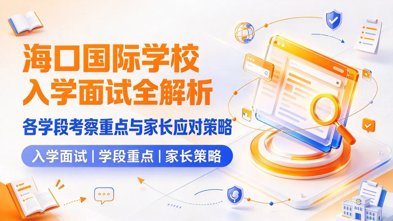 海口国际学校入学面试全解析:各学段考察重点与家长应对策略