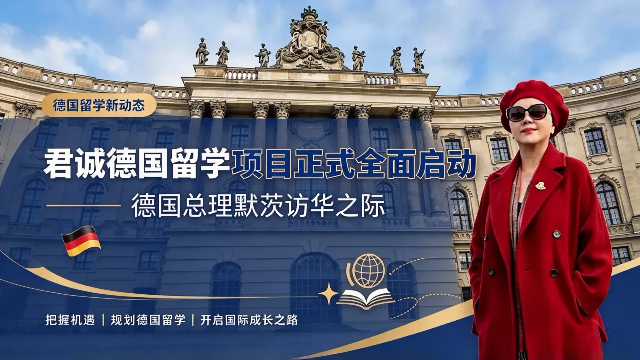 德国总理默茨访华之际,君诚德国留学项目正式全面启动
