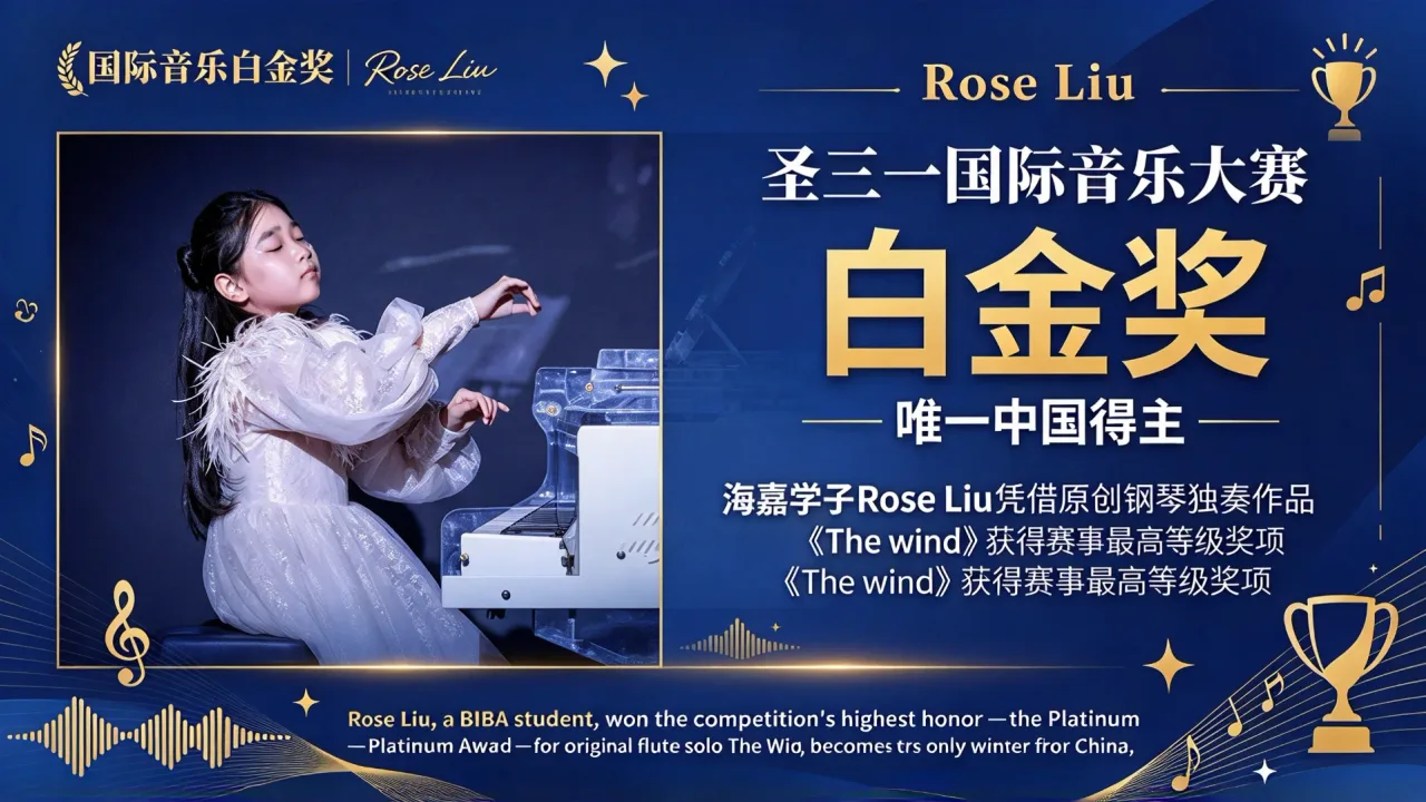 国际音乐白金奖 | Rose Liu 成作曲组唯一中国获奖者