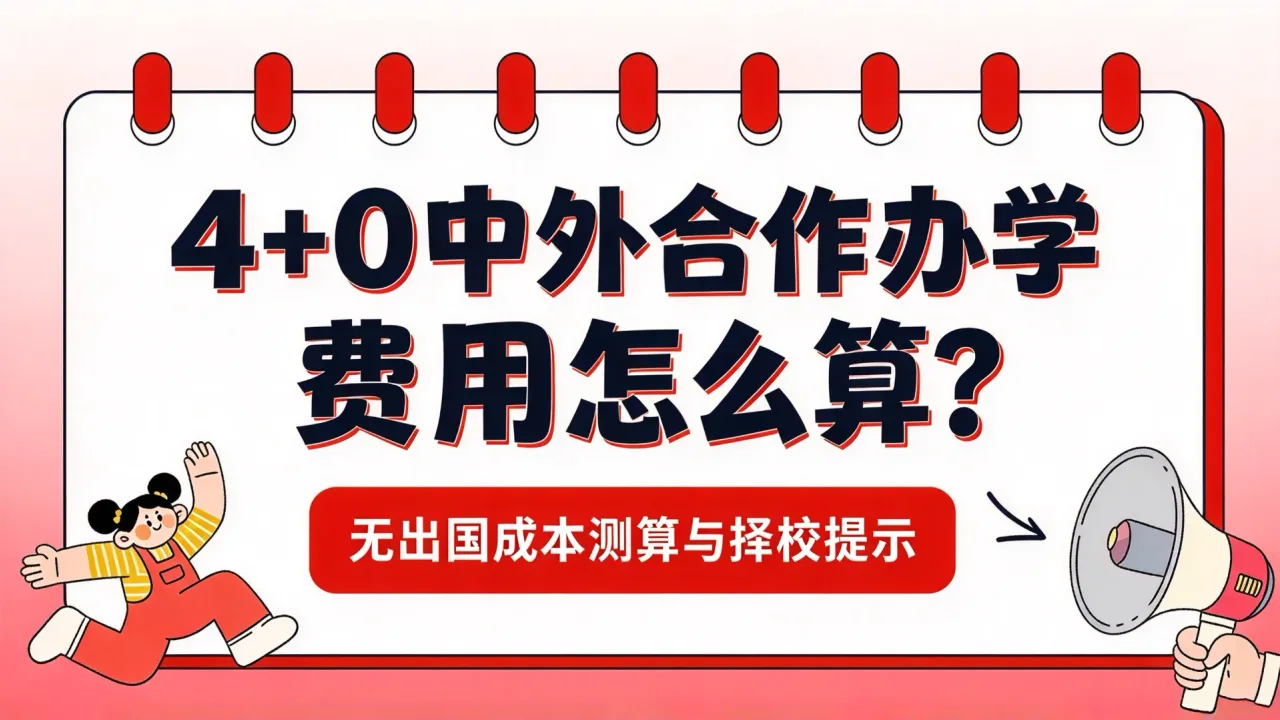 4+0中外合作办学费用怎么算？无出国成本测算与择校提示