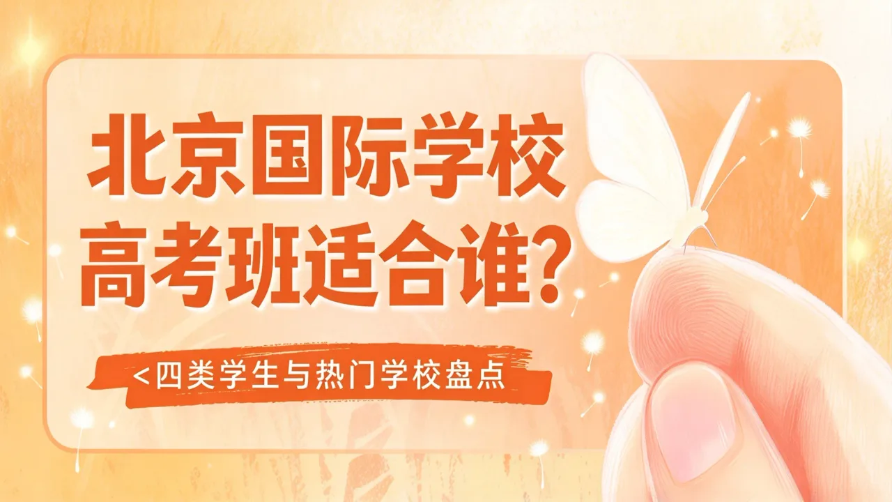 北京国际学校高考班适合谁？四类学生与热门学校盘点