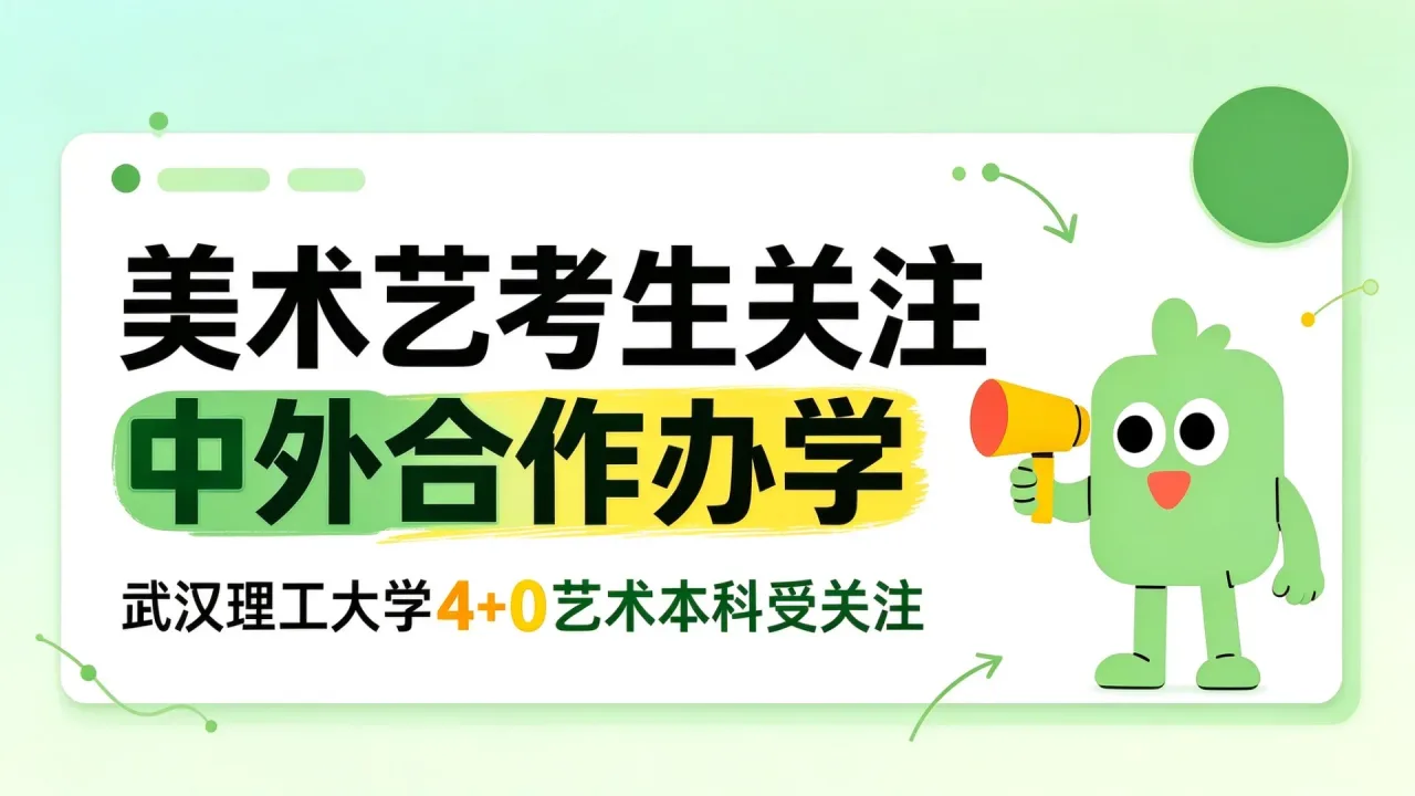 美术艺考生关注中外合作办学，武汉理工大学4+0艺术本科受关注