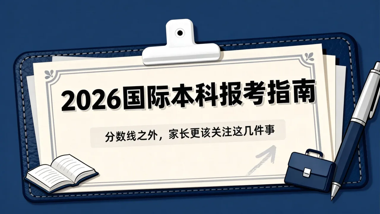 2026国际本科报考指南：分数线之外，家长更该关注这几件事