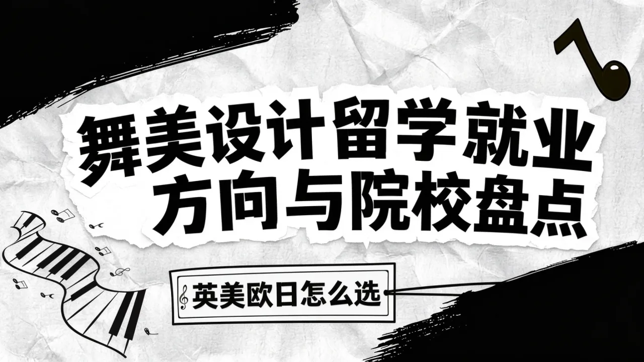 舞美设计留学就业方向与院校盘点：英美欧日怎么选
